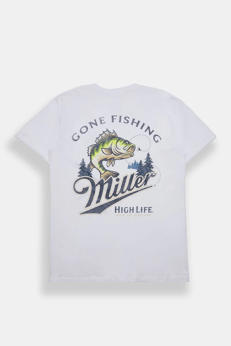 Miller High Life Gone Fishing Graphic Tee
