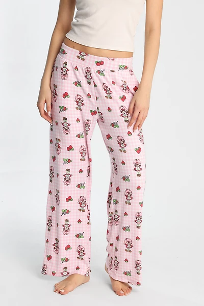 Strawberry Shortcake Wide Leg Pajama Pants