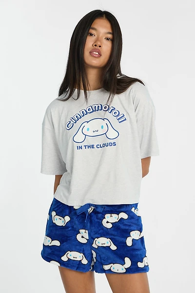 Cinnamoroll The Clouds 2-Piece Pajama Tee & Shorts Set