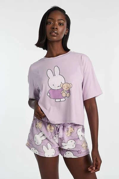 Ensemble de pyjama 2 pièces imprimé ourson Miffy