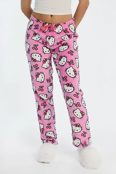 Hello Kitty Cherries Plush Pajama Pant