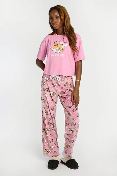 Ensemble de pyjama en velour imprimé Garfield