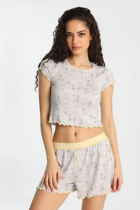 Miffy Pajama Tee And Boxer Shorts 2-Piece Set