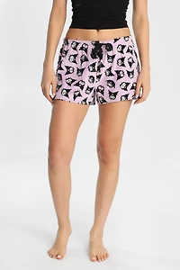 Short de pyjama en velour imprimé Kuromi