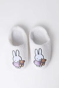 Miffy Teddy Bear Plush Slippers