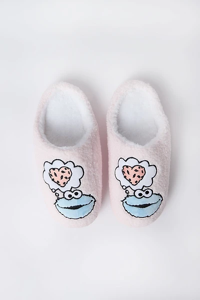 Cookie Monster Plush Slippers