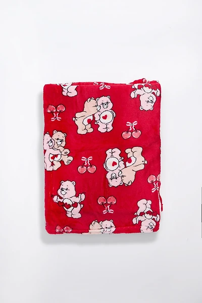 Care Bears Hearts Plush Throw Blanket