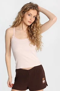 AERO Ribbed Knit Scoop Neck Camisole