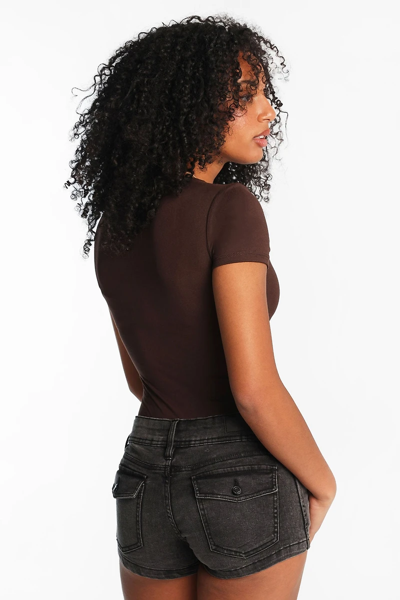 AERO Short Sleeve Crew Neck Bodysuit