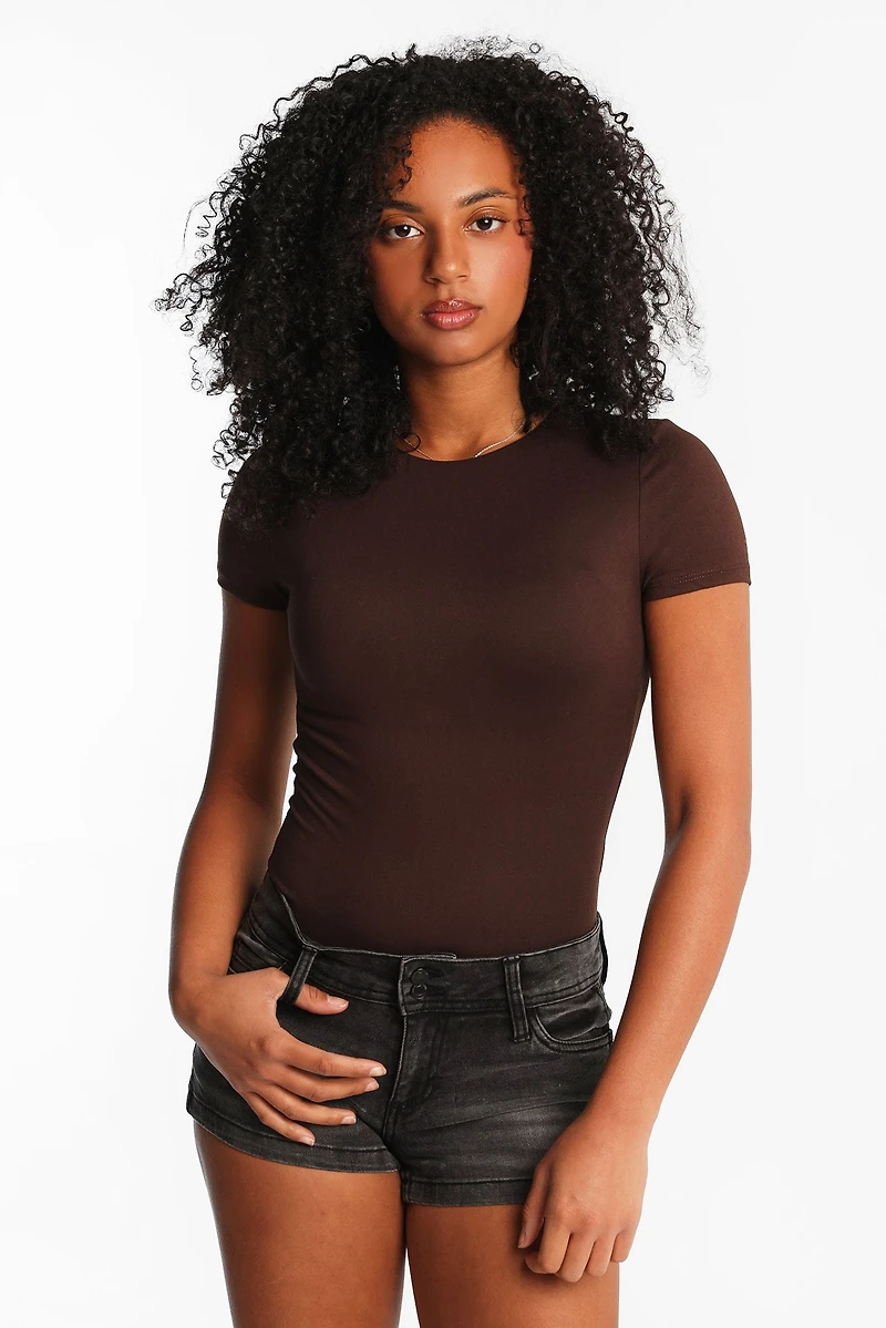 AERO Short Sleeve Crew Neck Bodysuit