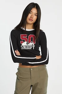 Peanuts Snoopy 50 Long Sleeve Baby Tee