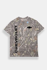 Chevrolet Tree Camouflage Graphic Boyfriend Tee