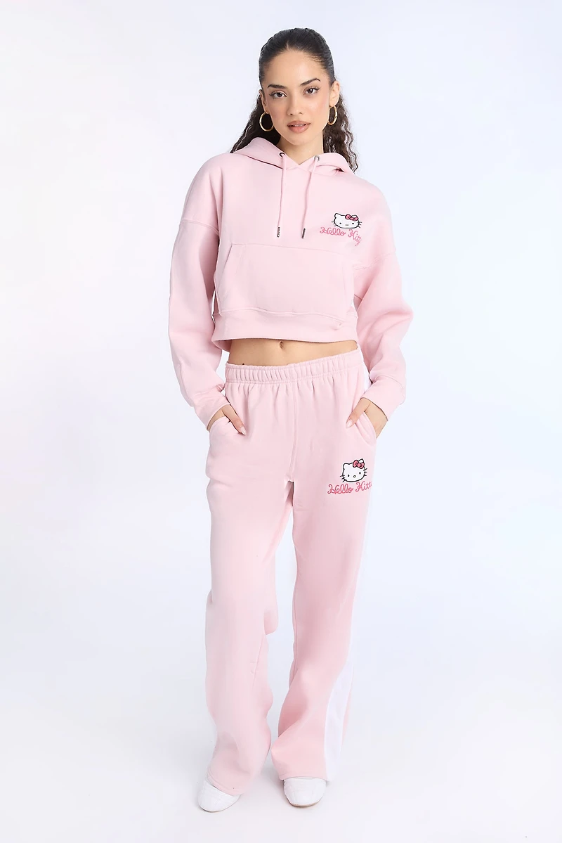 Hello Kitty Cropped Hoodie