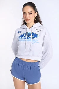 Ford Mustang Cropped Hoodie