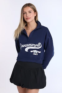 Sweatshirt à col polo Cinnamoroll
