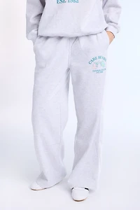 Jogger en molleton à grande jambe Carebears