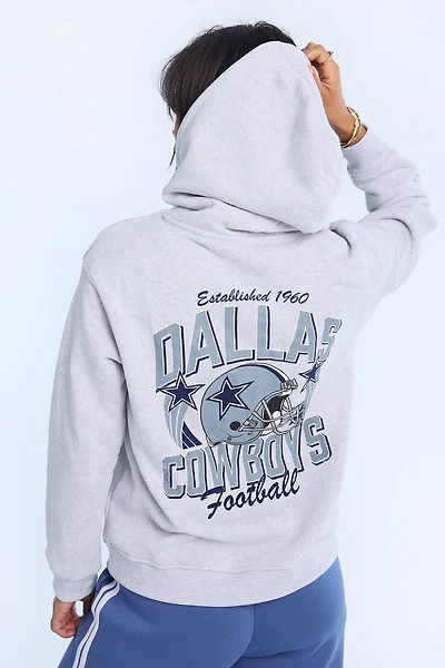 Haut à capuchon coupe boyfriend imprimé Dallas Cowboys
