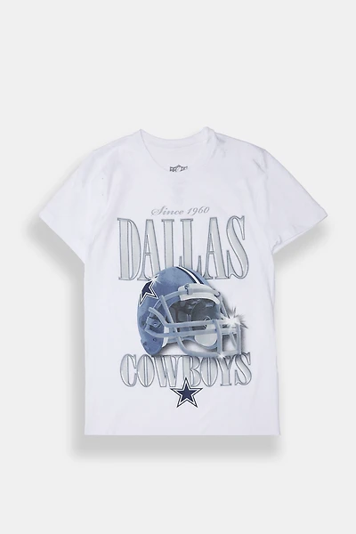 T-shirt coupe boyfriend imprimé Dallas Cowboys