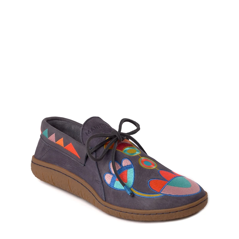 Not Afraid Embroidered Modern Moccasin