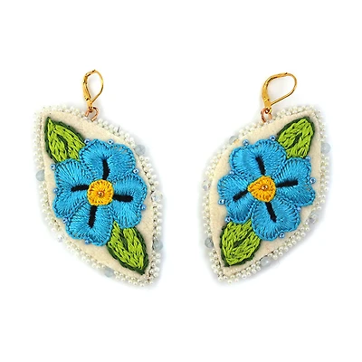 Bambi Amos Floral Earrings