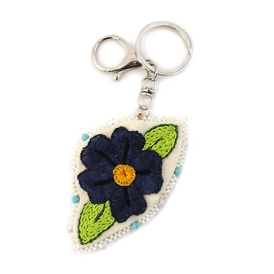 Bambi Amos Floral Keychain