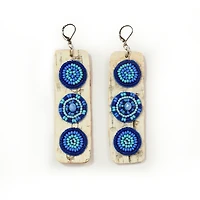 Crystal Behn Blueberry Birchbark Earrings