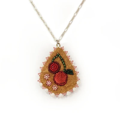 Collier de cerises en cristal de Behn