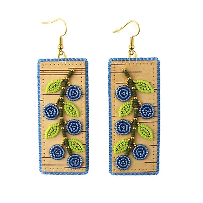 Christina Stonefish Sun-Kissed Blueberries Earrings