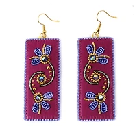 Boucles d'oreilles Christina Stonefish à perles