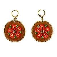 Boucles d'oreilles florales Trip Charbs