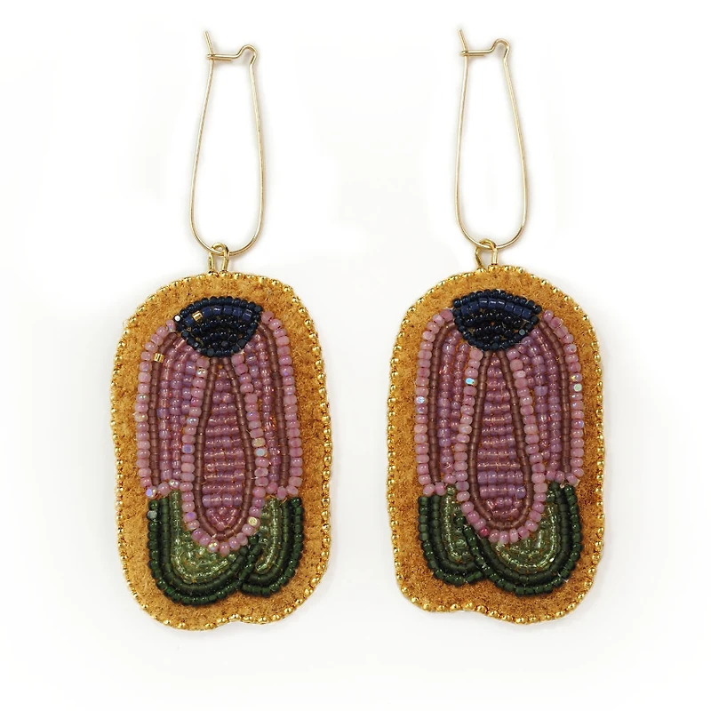 Jocelyn Lamothe Boucles d'oreilles pâquerettes tombantes