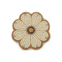 Jaime Lepine White Flower Pin