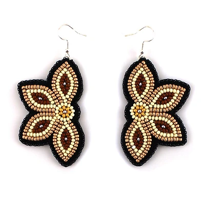 Jaime Lepine Half Floral Earrings