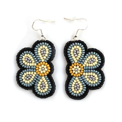 Jaime Lepine Half Floral Earrings