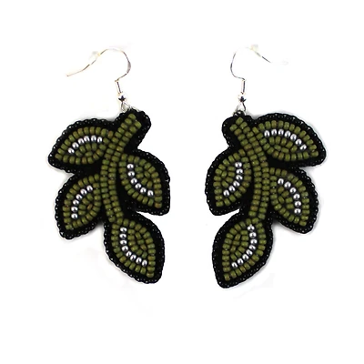 Boucles d'oreilles tiges et feuilles de Jaime Lepine