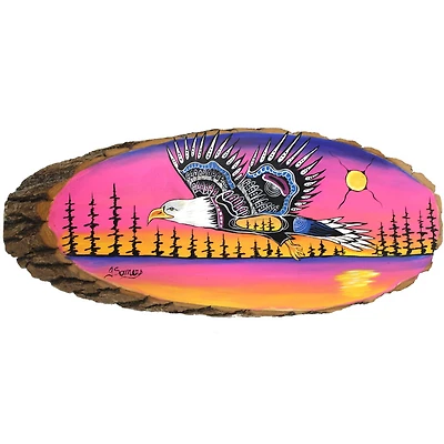 Jessica Somers Pink Eagle Wood Artwork