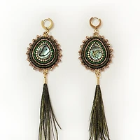 Linda Mccullough Beaded Earrings