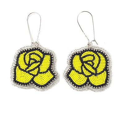 Boucles d'oreilles Rose de Linda McCullough Margaret