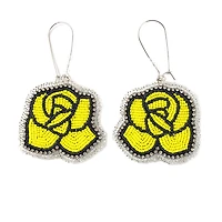 Boucles d'oreilles Rose de Linda McCullough Margaret