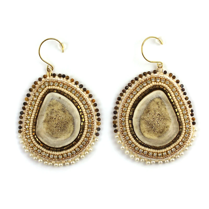 Linda McCullough Caribou Antler Earrings