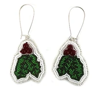 Linda McCullough Holly Berry Earrings