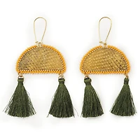 Meagan Anishinabie Yellow Salmon Earrings