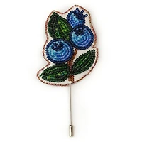 Proud Wednesday Blueberry Lapel Pin