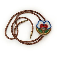 Bolo cravate floral « Fière mercredi Addams »