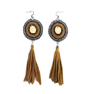 Shaina Wambululu Deer Antler Earrings