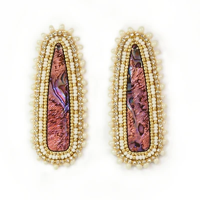 Boucles d'oreilles perlées Shaina Wambululu