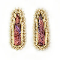 Boucles d'oreilles perlées Shaina Wambululu