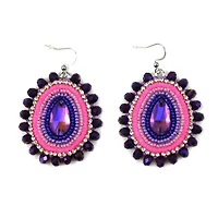 Boucles d'oreilles perlées Shaina Wambululu