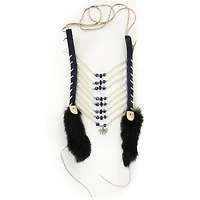 Collier en cuir bleu Tammy Loewen