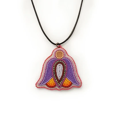 Tammy Loewen Purple/Red Floral Necklace